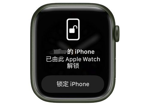 淄川苹果手机维修分享用 AppleWatch 解锁配备面容 ID 的 iPhone方法 