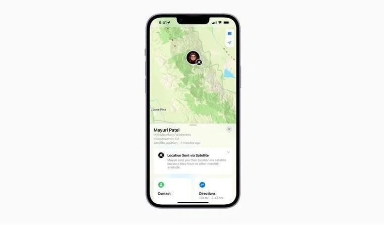 淄川苹果14维修分享iPhone14系列中 FindMy功能通过卫星分享位置方法教程 